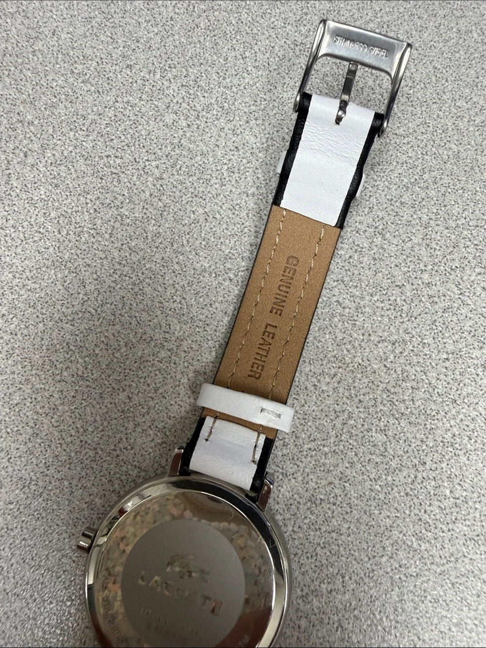 Lacoste West Virginia White Dial Silver-Tone Case Women's Watch with White Strap
